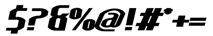 Lakisa Black Expanded Italic Font OTHER CHARS
