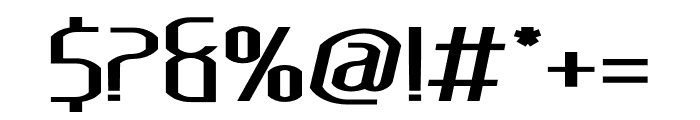 Lakisa Expanded Regular Font OTHER CHARS
