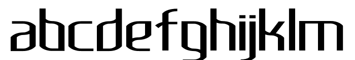 Lakisa Expanded Regular Font LOWERCASE