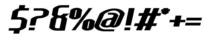 Lakisa ExtraBold Expanded Italic Font OTHER CHARS