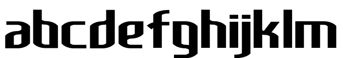 Lakisa ExtraBold Expanded Font LOWERCASE