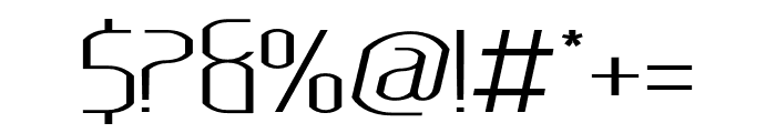 Lakisa ExtraLight Expanded Font OTHER CHARS