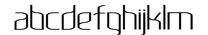Lakisa ExtraLight Expanded Font LOWERCASE