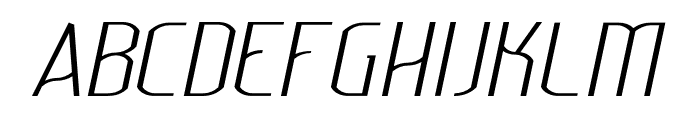 Lakisa ExtraLight Italic Font UPPERCASE