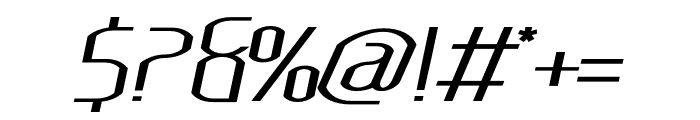 Lakisa Light Expanded Italic Font OTHER CHARS