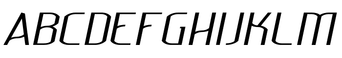 Lakisa Light Expanded Italic Font UPPERCASE