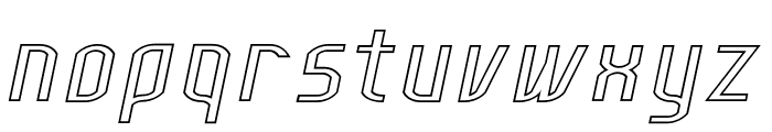 Lakisa Outline Italic Font LOWERCASE
