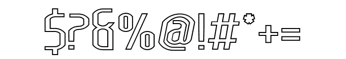 Lakisa Outline Font OTHER CHARS