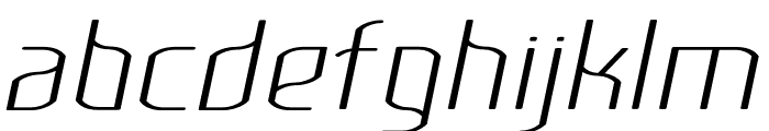 Lakisa Rounded ExtraLight Expanded Font LOWERCASE