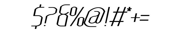 Lakisa Rounded ExtraLight Italic Font OTHER CHARS