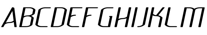 Lakisa Rounded Light Expanded Italic Font UPPERCASE