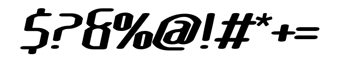 Lakisa Rounded SemiBold Expanded Italic Font OTHER CHARS