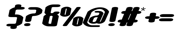 Lakisa Rounded UltraBlack Expanded Italic Font OTHER CHARS