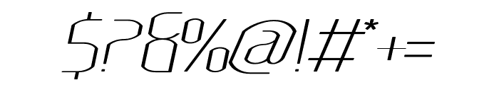 Lakisa Rounded UltraLight Expanded Italic Font OTHER CHARS