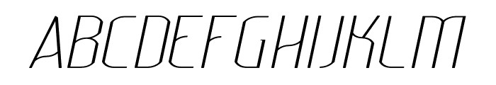 Lakisa Rounded UltraLight Italic Font UPPERCASE