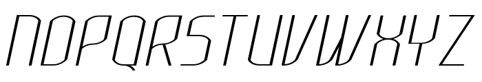 Lakisa Rounded UltraLight Italic Font UPPERCASE