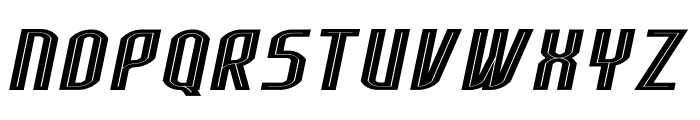 Lakisa Stencil Italic Font UPPERCASE