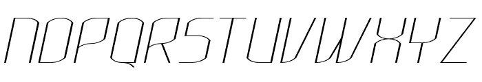 Lakisa Thin Expanded Italic Font UPPERCASE
