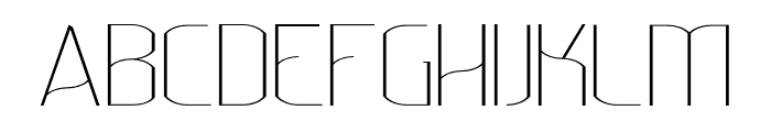 Lakisa Thin Expanded Font UPPERCASE