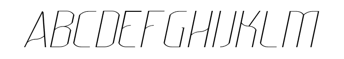 Lakisa Thin Italic Font UPPERCASE