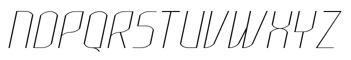 Lakisa Thin Italic Font UPPERCASE