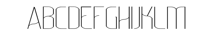 Lakisa Thin Font UPPERCASE