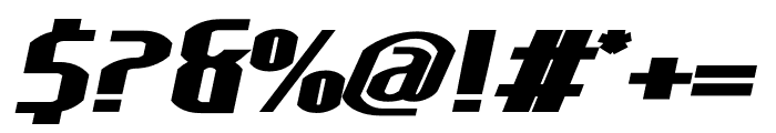 Lakisa UltraBlack Expande Italic Font OTHER CHARS