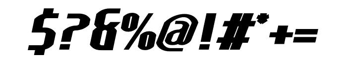 Lakisa UltraBlack Italic Font OTHER CHARS