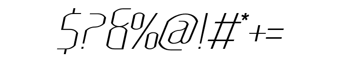 Lakisa UltraLight Italic Font OTHER CHARS