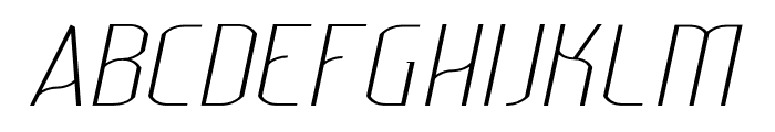 Lakisa UltraLight Italic Font UPPERCASE