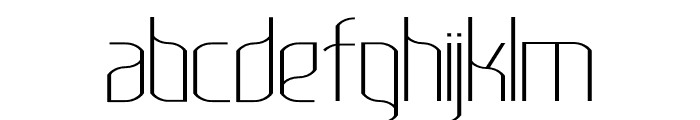 Lakisa UltraLight Font LOWERCASE