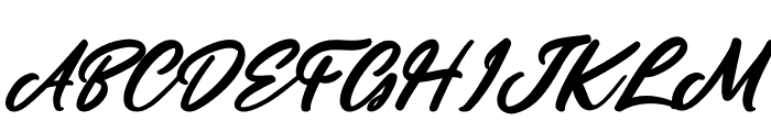Lamberta Signature Italic Font UPPERCASE