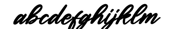 Lamberta Signature Italic Font LOWERCASE