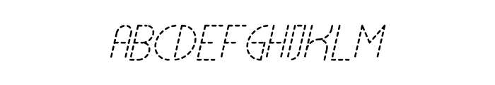 Lamberto Light Italic Dash Font UPPERCASE