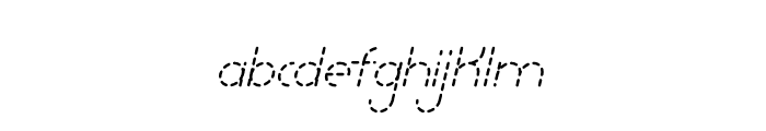 Lamberto Light Italic Dash Font LOWERCASE