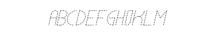 Lamberto Thin Italic Dash Font UPPERCASE