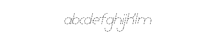 Lamberto Thin Italic Dash Font LOWERCASE