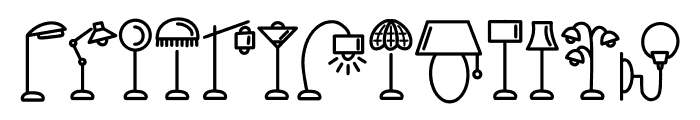 Lamp Doodle Font UPPERCASE