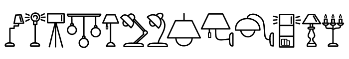 Lamp Doodle Font UPPERCASE