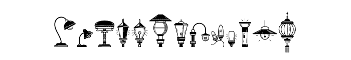 Lamp Font LOWERCASE