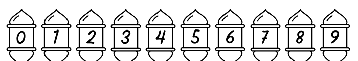 Lampion Ramadan Monogram Font OTHER CHARS