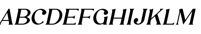 Lamunan Italic Font UPPERCASE