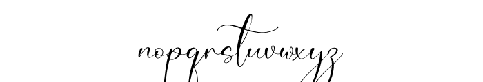 Landerful Signature Font LOWERCASE