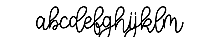 Landmark signature Font LOWERCASE