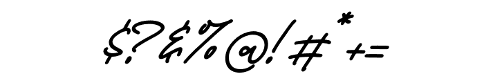 Landon Slatten Italic Font OTHER CHARS