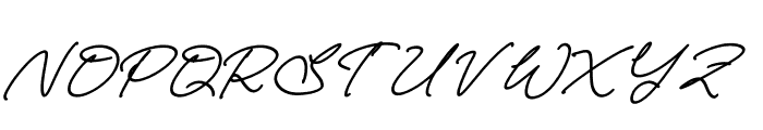 Landon Slatten Italic Font UPPERCASE