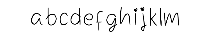 LangitBiru-Regular Font LOWERCASE