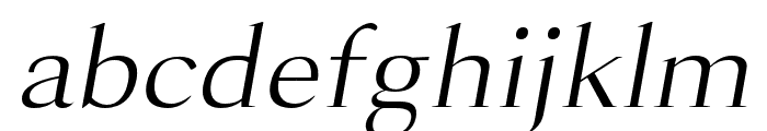 Lara Regular Italic Font LOWERCASE