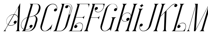 Largely Elegant Italic Font UPPERCASE