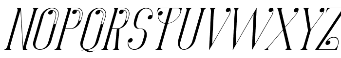 Largely Elegant Italic Font UPPERCASE